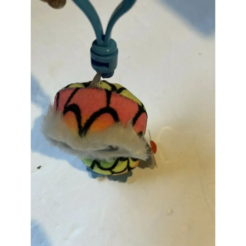 Ty Beanie‎ Boos Colorful Barn Owl Key Clip Keychain Plush Original Tags